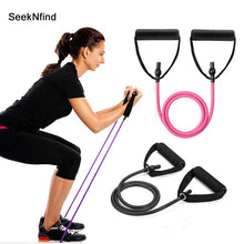 Load image into Gallery viewer, 2019 120cm Yoga Pull Rope Elastic Resistance Bands Fitness Workout Exercise Tubes Practical Training Rubber Tensile Expander