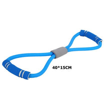 Load image into Gallery viewer, Gym 8 Word Elastic Band Chest Developer Rubber Expander Rope Sports Workout Resistance Bands Fitness Equipment Yoga Training