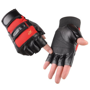 1 pair High Strength Weight Lifting Gym Glove Exercise Sport Fitness Sports riding Weight Lifting Leather Gloves