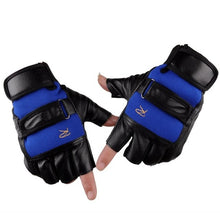 Load image into Gallery viewer, 1 pair High Strength Weight Lifting Gym Glove Exercise Sport Fitness Sports riding Weight Lifting Leather Gloves