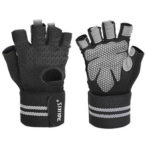 Men Women Half Finger Sports Training Gloves Gym Fitness Weightlifting Gloves Anti-slip Resistance Exercise Wrist Glove