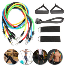 Load image into Gallery viewer, 11/12pcs Fitness Pull Rope Resistance Bands Latex Strength Gym Equipment Home Elastic Exercises Body Fitness Workout Equipment