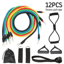 Load image into Gallery viewer, 11/12pcs Fitness Pull Rope Resistance Bands Latex Strength Gym Equipment Home Elastic Exercises Body Fitness Workout Equipment