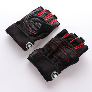 Gym Gloves Bodybuilding Gym Weights Gloves Sports Exercise Weight Lifting Fitness Barbell Cycling Gloves Breathable Non-Slip