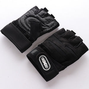 Gym Gloves Bodybuilding Gym Weights Gloves Sports Exercise Weight Lifting Fitness Barbell Cycling Gloves Breathable Non-Slip