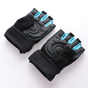 Gym Gloves Bodybuilding Gym Weights Gloves Sports Exercise Weight Lifting Fitness Barbell Cycling Gloves Breathable Non-Slip