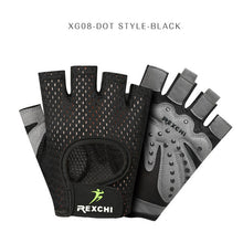 Load image into Gallery viewer, REXCHI Professional Gym Fitness Gloves Power Weight Lifting Women Men Crossfit Workout Bodybuilding Half Finger Hand Protector