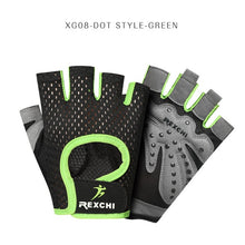 Load image into Gallery viewer, REXCHI Professional Gym Fitness Gloves Power Weight Lifting Women Men Crossfit Workout Bodybuilding Half Finger Hand Protector